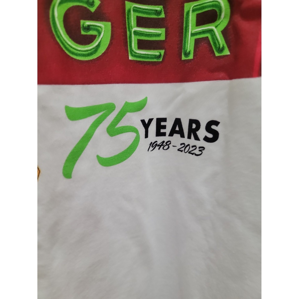 In-N-Out Burger 75 Years 1948-2023 White Graphic T-Shirt Adult XL USA Made NWOT - Picture 2 of 7